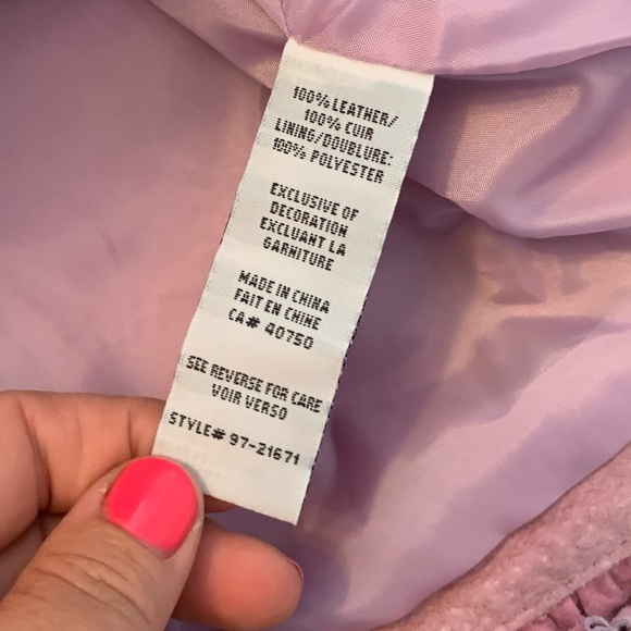 NWT / Alice Blue / XXL / Genuine Leather (Suede) / Cropped Jacket - Picture 6 of 12